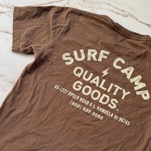 Surf Camp Sz S Graphic T-Shirt Spellout Beachy